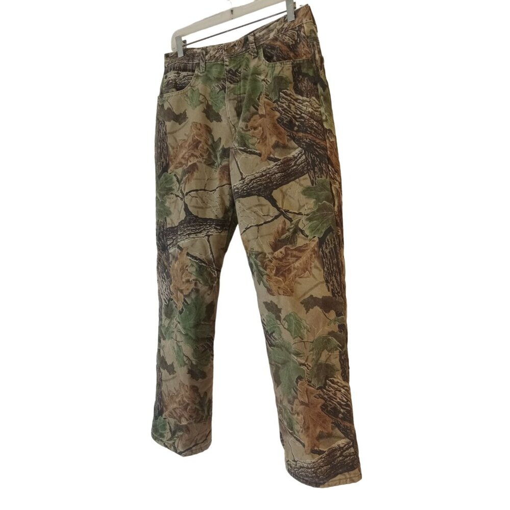 Cabelas Pants Mens Size 32 Camo Realtree Cargo Insulated Dupont Thermolite Plus - Picture 10 of 13